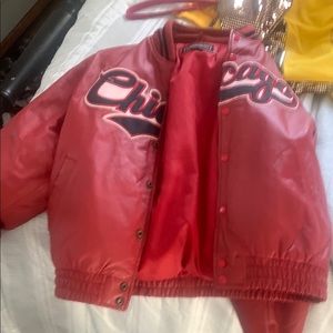 Kids Red Chicago Jacket